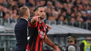 Adrien Rabiot pendant un match de l'AC Milan en Serie A, le 5 octobre 2025