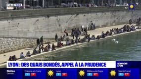 Lyon : des quais bondés, appel à la prudence