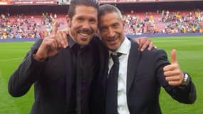 Diego Simeone et Andrea Berta (Atlético)