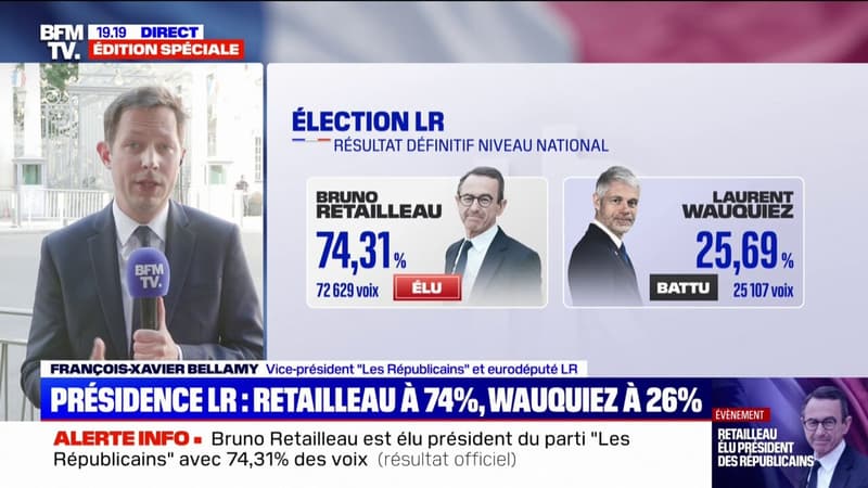 Présidence LR: pour François-Xavier Bellamy, eurodéputé, 