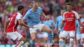 Erling Haaland lors du choc Arsenal-Manchester City, 8 octobre 2023