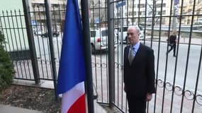 L'ambassadeur de France en Ukraine, Étienne de Poncins, à Kiev le 15 avril 2022