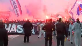 Des supporters parisiens