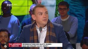 #GiletsJaunes - "Nous ne sommes pas contre les impôts, mais pour un impôt juste !" @BenjaminCauchy #GGRMC