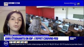 "Avec le couvre-feu, c'est compliqué pour un grand nombre d'étudiants de joindre les deux bouts", explique la secrétaire nationale de l'Union des étudiants communistes