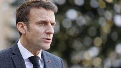 Emmanuel Macron, le 3 janvier 2023 à l'Elysée. 
