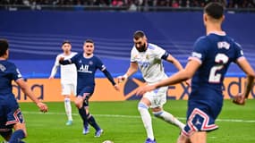 Karim Benzema lors de Real-PSG, le 9 mars 2022