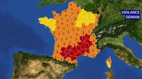 Météo-France a placé 25 départements en vigilance orange oranges jeudi 24 août 2023.
