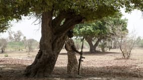 Un soldat nigérian en opération dans le nord-est du pays, près de Damasak, le 25 avril 2017