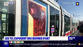 Lyon: des œuvres d'art exposées sur les transports en commun