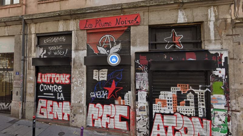 La librairie libertaire "La Plume Noire", à Lyon 