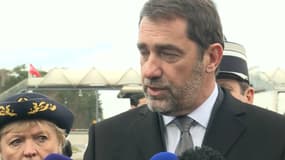 Christophe Castaner était en déplacement à Fleury-en-Bière en Seine-et-Marne. CAPTURE BFMTV