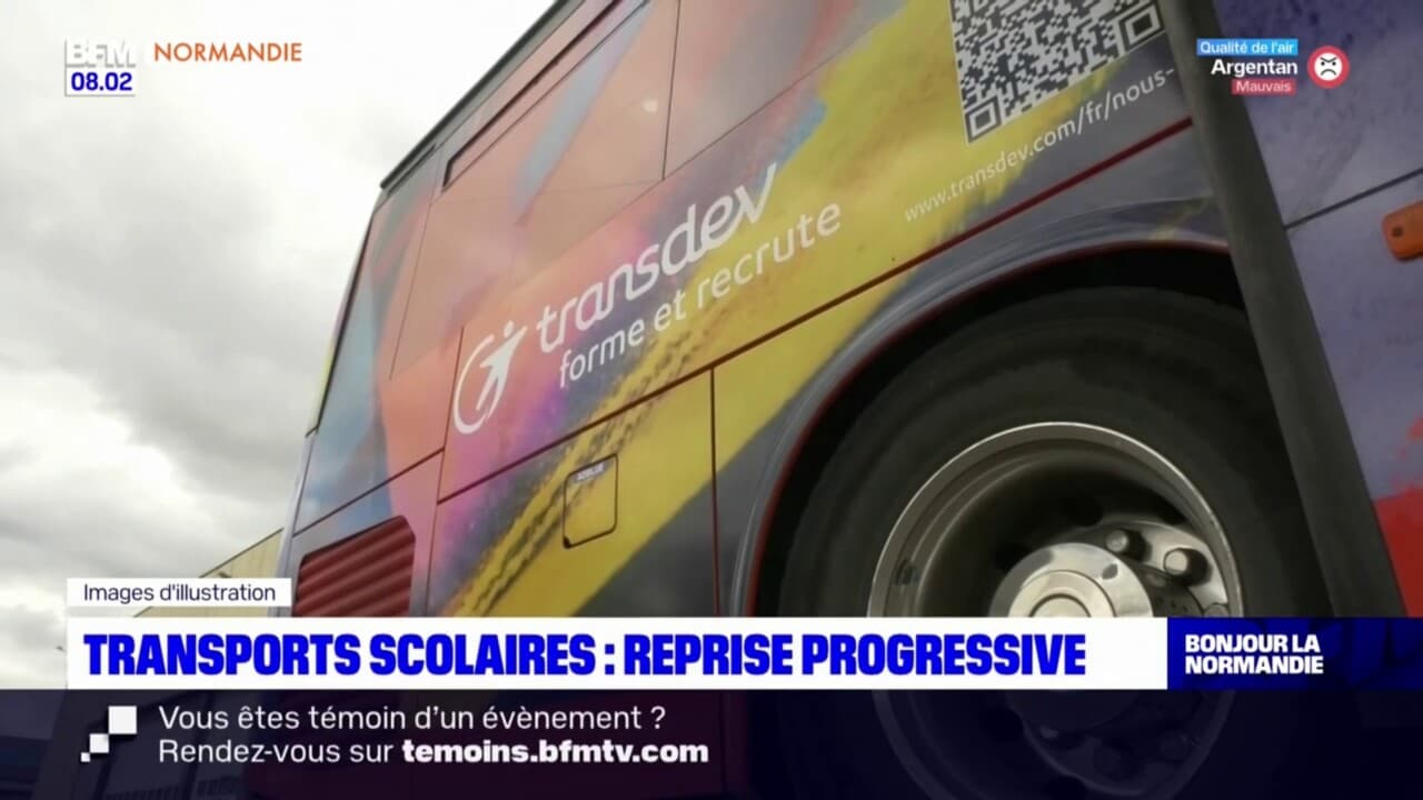 Normandie reprise progressive du transport scolaire après la neige