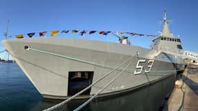 L'A.R.A. Storni a été livré par Naval Group à Concarneau en présence du représentant de la Marine argentine en France