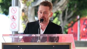 Macaulay Culkin, recevant son étoile sur le Hollywood Walk of Fame 