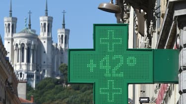 42°C à Lyon, le 7 août 2015.