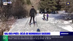 Val-des-Près (Hautes-Alpes): déjà de nombreux skieurs depuis l'ouverture des pistes ce week-end 