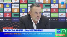 Défaite de l’OGC Nice face à la Roma : Franck Haise : « Oui, on est une équipe qui avance »