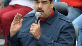 Le président vénézuélien Nicolas Maduro, ici le 14 avril 2016, au palais présidentiel de Miraflores. (Photo d'illustration)