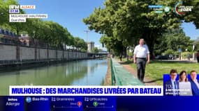 Mulhouse: des marchandises livrées par bateau
