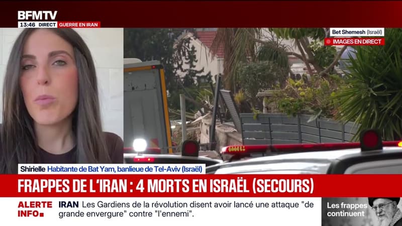 Frappes iraniennes: "Depuis hier huit heures du matin, on ne fait que des allers-retours dans les abris", témoigne Shirielle, habitante en banlieue de Tel-Aviv