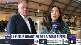 Paris: "un amphithéâtre de verdure, des escaliers jusqu'aux fontaines du Trocadéro, une végétalisation du pont d'Iéna", Jean-Louis Missika, adjoint à la mairie de Paris en charge de l'urbanisme, décrit le futur quartier de la tour Eiffel