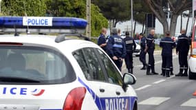 La police sur les lieux de la fusillade, jeudi 26 avril, à Istres.