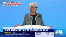 Christine Lagarde, depuis la BCE 