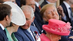 Macron et Trump à Portsmouth. 