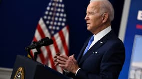 Le président américain Joe Biden, le 14 janvier 2022 à la Maison Blanche, à Washington