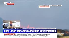 Fire in the Aude: 1,250 firefighters are fighting against the flames which have already traveled 4,500 hectares