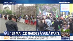 1er-mai: à Paris, la dispersion de la manifestation se déroule dans le calme