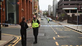 Un officier de police à Birmingham, le 6 septembre 2020, après une attaque au couteau.