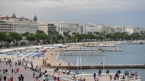 La plage de la Croisette à Cannes, le 15 septembre 2017