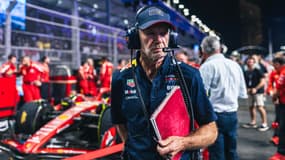 L'ingénieur Adrian Newey, à Djeddah le 9 mars 2024