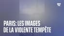Les images témoins BFMTV de la violente tempête qui s'abat à Paris et aux alentours