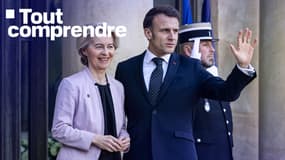 Ursula von der Leyen et Emmanuel Macron, le 17 février 2025 à Paris