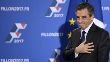François Fillon lors de sa victoire à la primaire de la droite le 27 novembre 2016