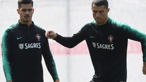 André Silva et Cristiano Ronaldo