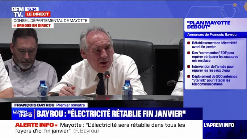 Mayotte: François Bayrou veut 