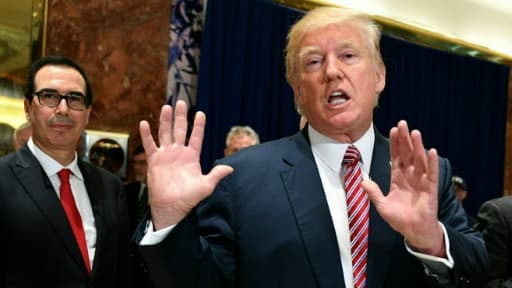 Le président américain Donald Trump à la Trump Tower, le 15 août 2017