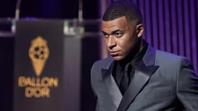 Kylian à la cérémonie du Ballon d'or, le 30/10/2023