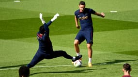 Julian Draxler à l'entraînement avec le PSG, à Poissy le 20 juillet 2023