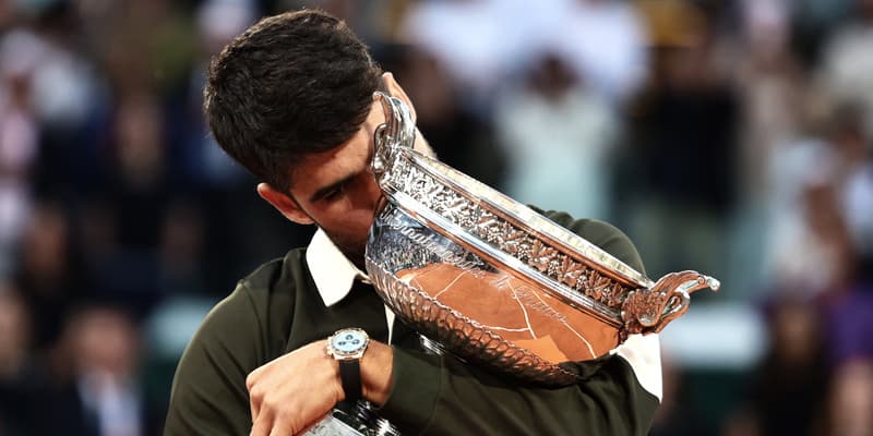 Carlos Alcaraz vainqueur de Roland-Garros, le 8 juin 2025.
