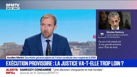 "Une peine de cinq ans d'emprisonnement, elle n'est pas aménageable", explique Aurélien Martini, secrétaire général adjoint de l'Union syndicale des magistrats