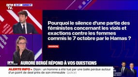 Viols et exactions commis contre les femmes par le Hamas: "On ne peut pas être féministe quand ça nous arrange", estime Aurore Bergé