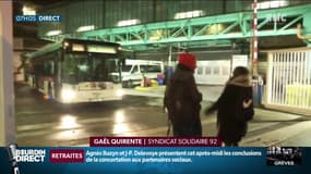 "Cette logique de blocage va prendre la puissance": près d'un tiers des dépôts de bus RATP bloqués par des grévistes