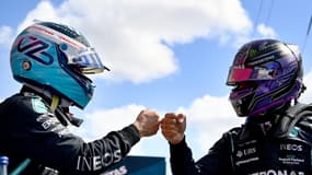 Bottas et Hamilton