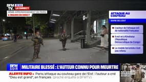 Militaire blessé au couteau à Paris: l'auteur des faits est connu de la justice pour meurtre
