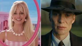 Margot Robbie dans "Barbie" et Cillyan Murphy dans "Oppenheimer"